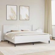 Struttura letto con materasso Bianco 180 x 200 cm Similpelle 3414920