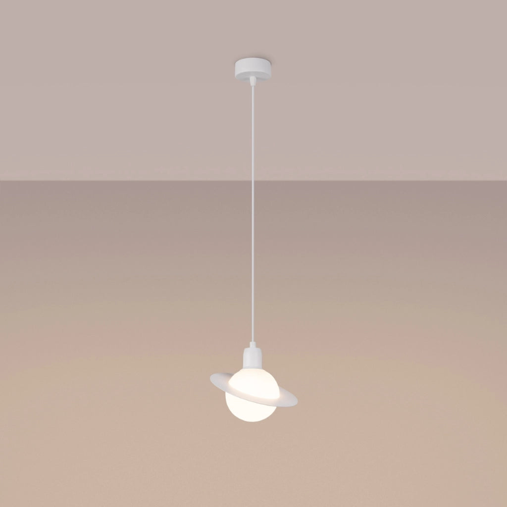 Lampada a sospensione TITANO sfera bianca G9 PureLume