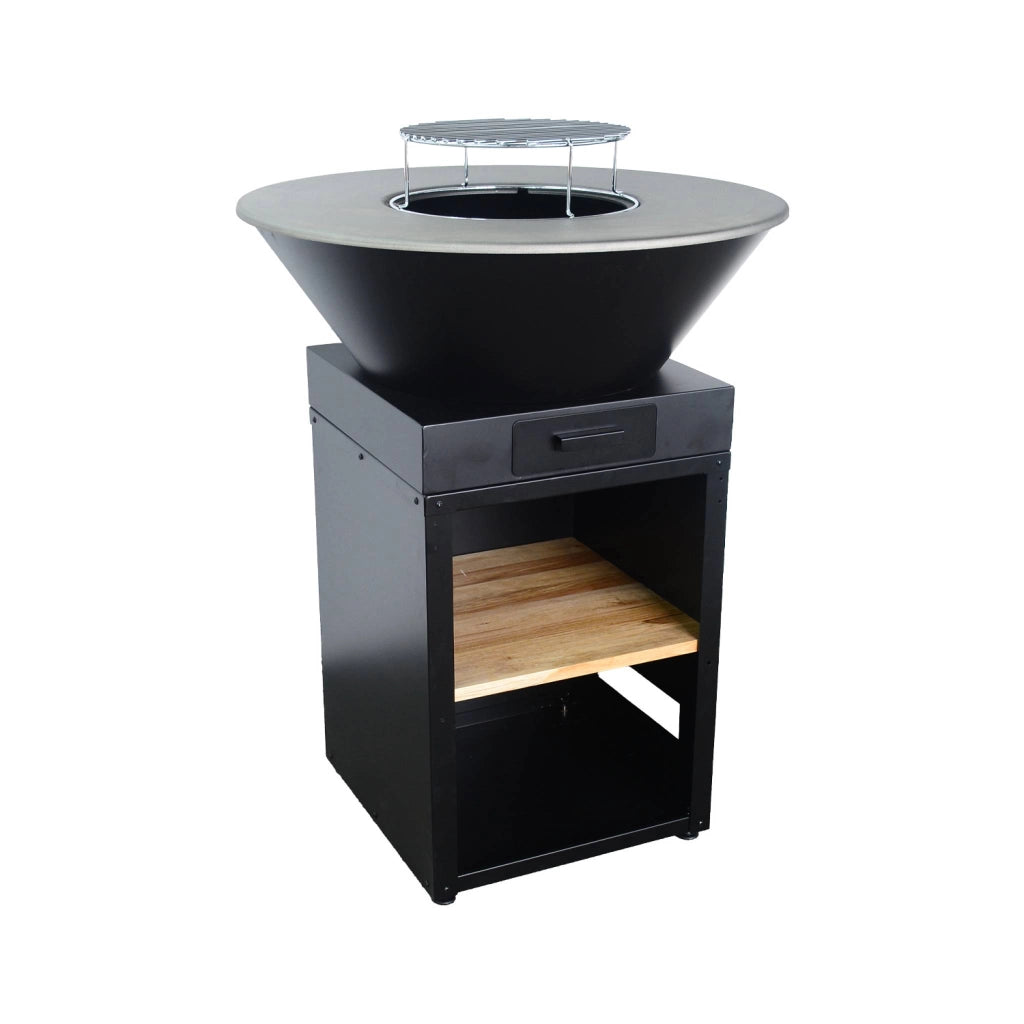 Barbecue braciere 81,5cm, griglia di cottura, contenitore per la