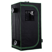 EasyComfort Tenda Idroponica in Oxford 600D con 5 Prese d'Aria Regolabili e Finestra, Serra Idroponica per Coltivazione con Foro per Cavi da Interno, 80x80x160 cm, Nero