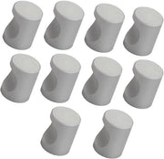 10 Stck Cilindri in Argento per Maniglie a Foro Singolo Hardware in Alluminio per Armadi, Cassetti e Cucina