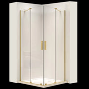 Cabina Doccia Rea Montana Double Gold Brush 80x100