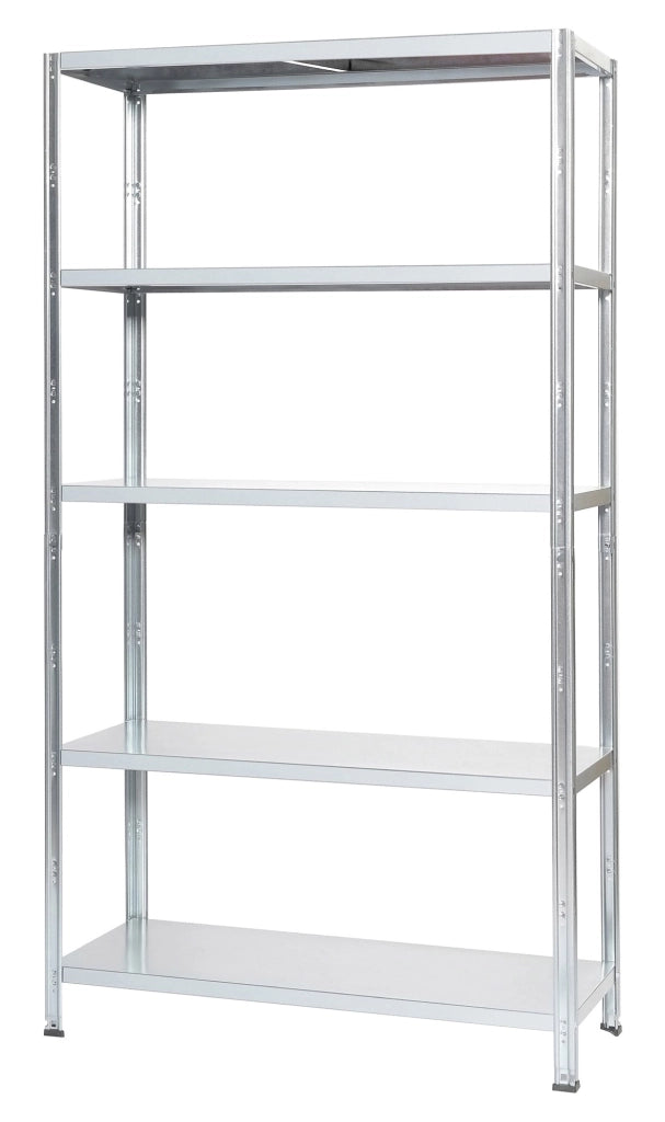 Scaffale in Metallo 5 Ripiani 100x40x187 cm Bianco