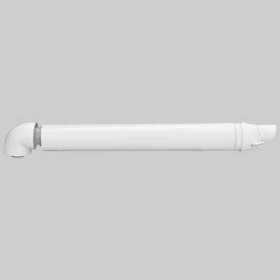 TERMINALE ANTIVENTO CON CURVA 90  ° PER CALDAIE  60  100     VAILLANT