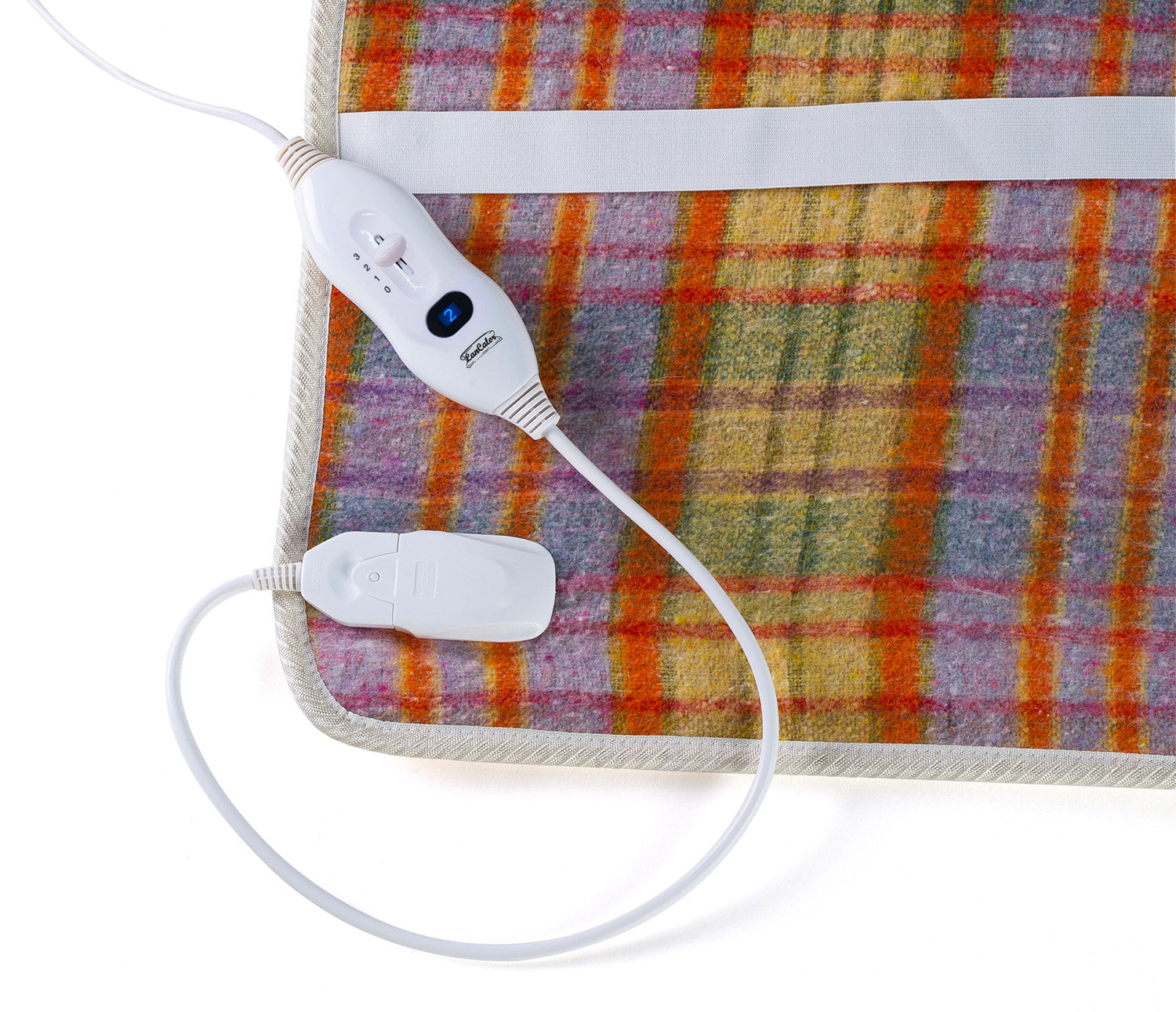 Coperta Termica Elettrica 1 Piazza e Mezzo in Lana 100% Scaldaletto Plus Scozzese