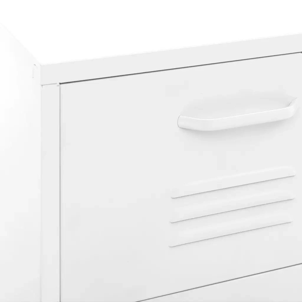 Armadietto Bianco 42,5x35x101,5 cm in Acciaio 336188