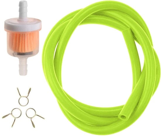 Filtro a carbone 5mm - Sostituzione per motocicletta - Tubo carburante - Clip estivo di fissaggio - Alta qualità - Adatto per ATV/CRF/XR/Dirt Bike