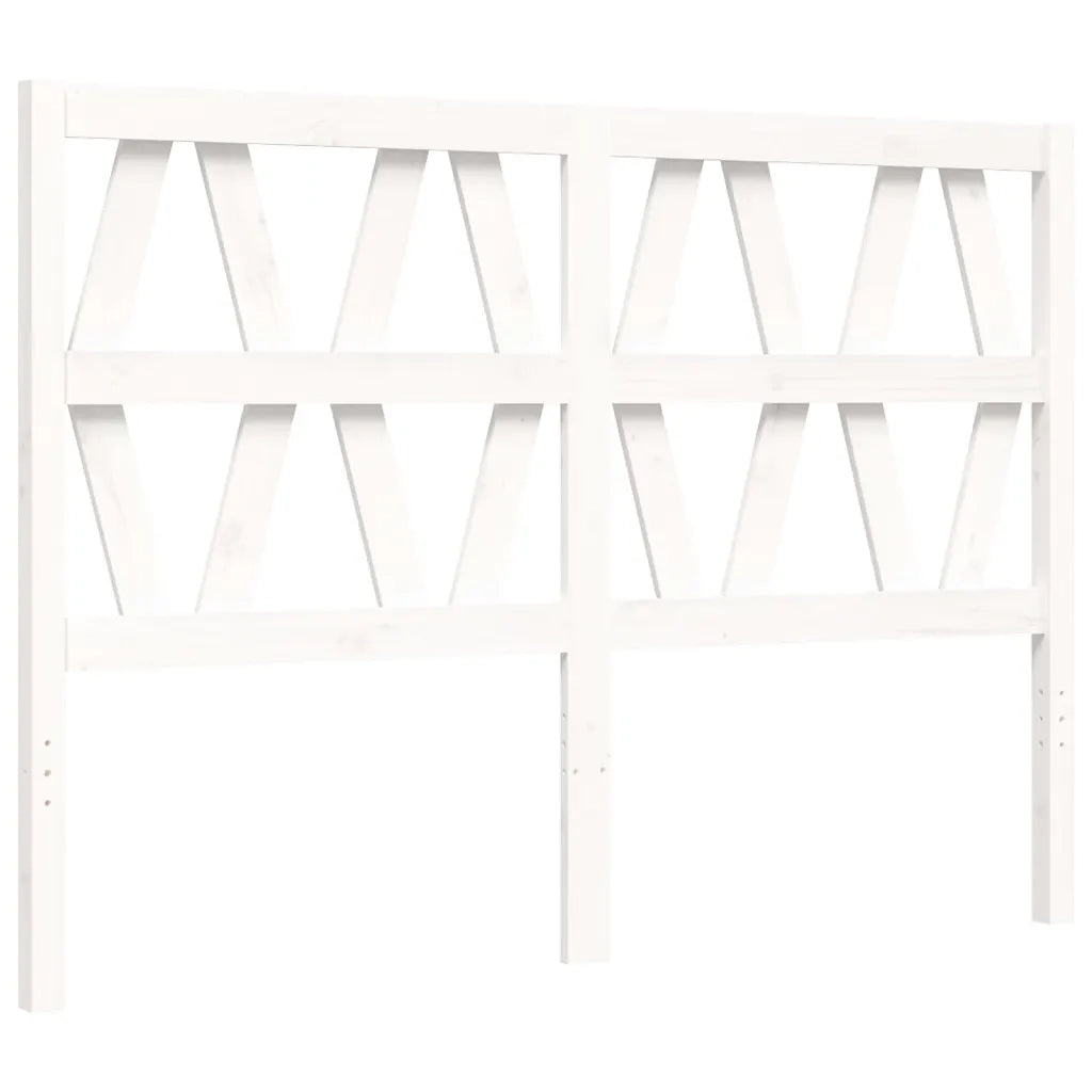 Giroletto senza Materasso-Struttura Letto Bianco 120x200 cm Legno Massello Pino 497301