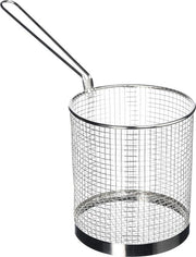 Spaghettiera metallica in acciaio inossidabile da 150 mm - contenitore per spaghetti e verdure con lunga maniglia - progetto di scarico rapido - riscaldamento delle verdure - j719