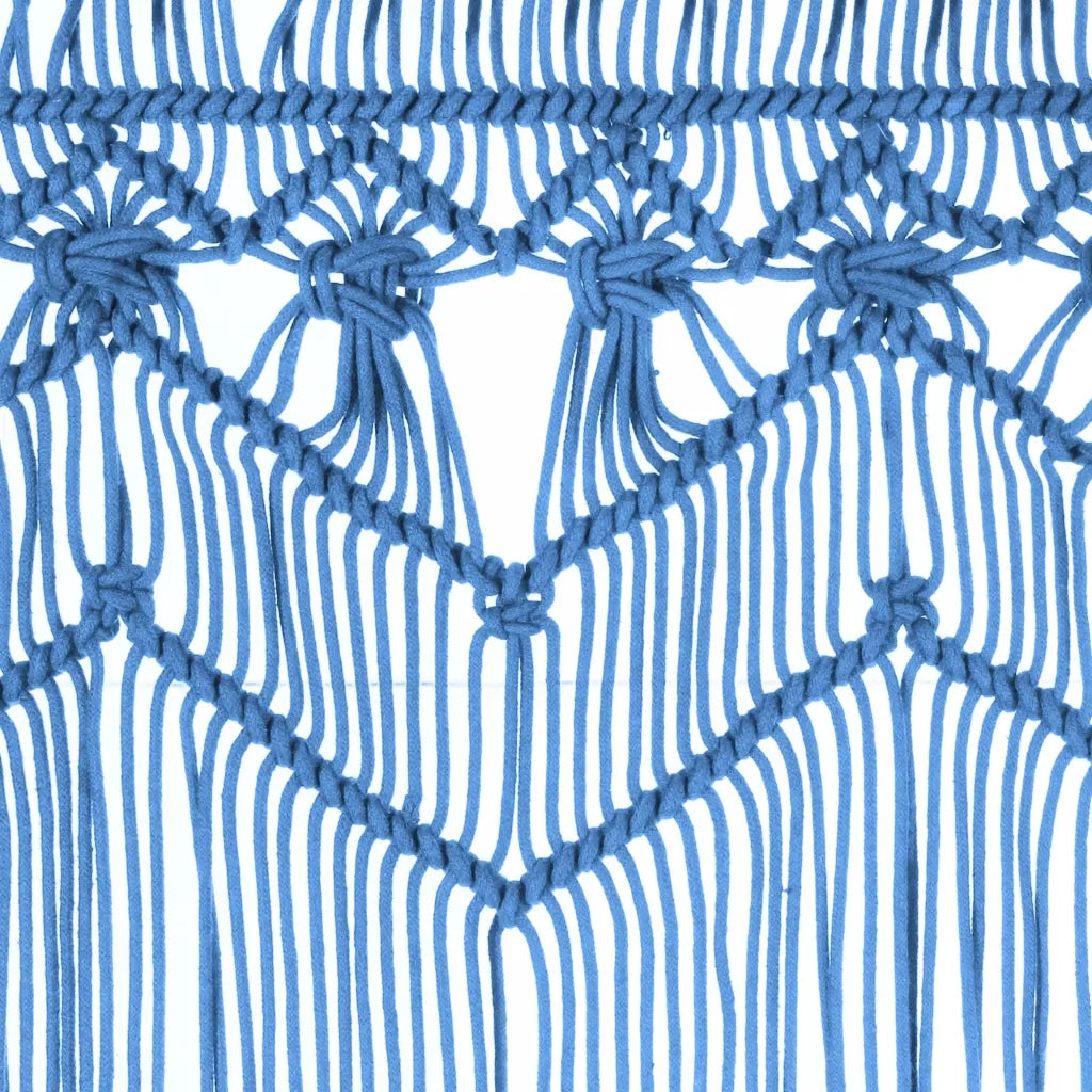 Tenda MacramÃ¨ Blu 140x240 cm in Cotone