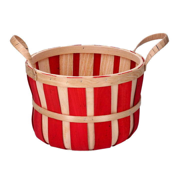 Set 3 Ceste in Vimini rosso tondo