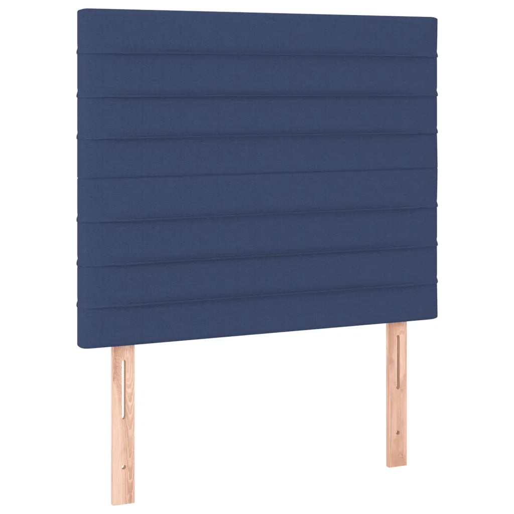 Letto a Molle con Materasso e LED Blu 100x200cm in Tessuto 3135499