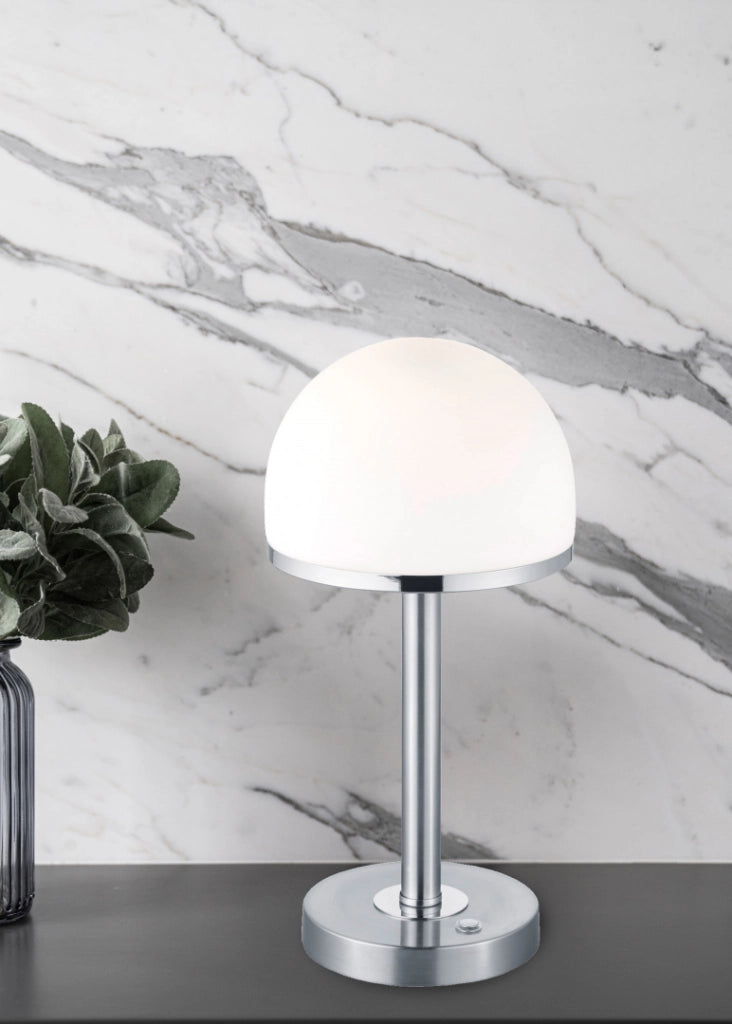 Lampada da tavolo BERLIN argento Trio LED 4W dimmer
