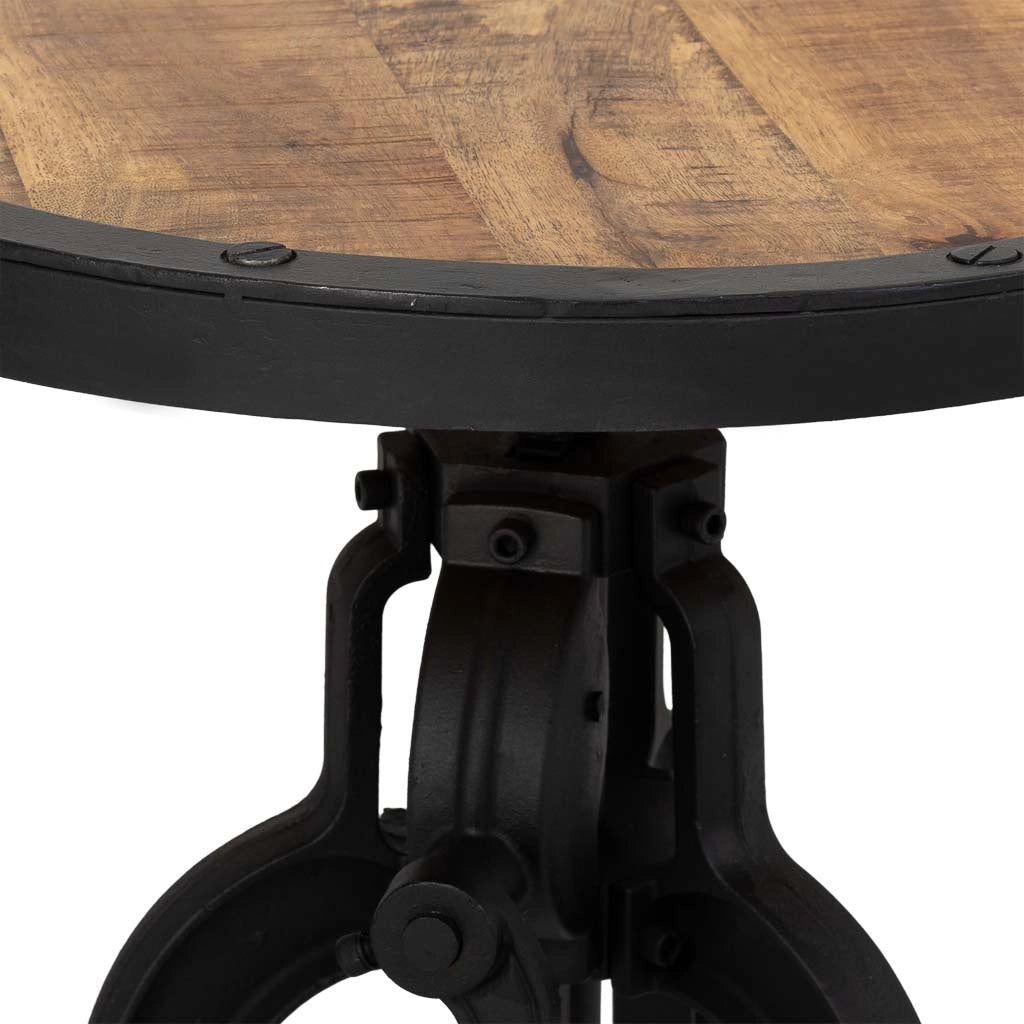 Tavolo regolabile in altezza naturale D51x48