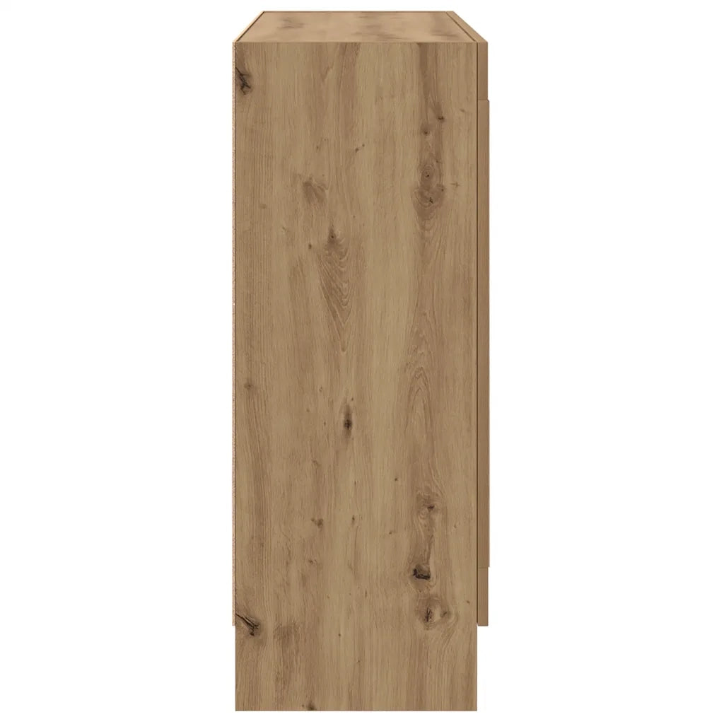 Libreria-Scaffale per Libri-Mobile di Stoccaggio Rovere Artigianale 82,5x30,5x80 cm Legno Multistrato 951219