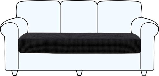 Cuscino di protezione per mobili 3 posti - nero