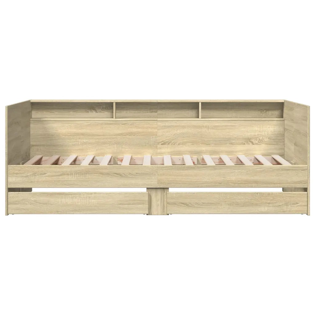 Divano Letto con Cassetti senza Materasso 100x200 cm 3280841