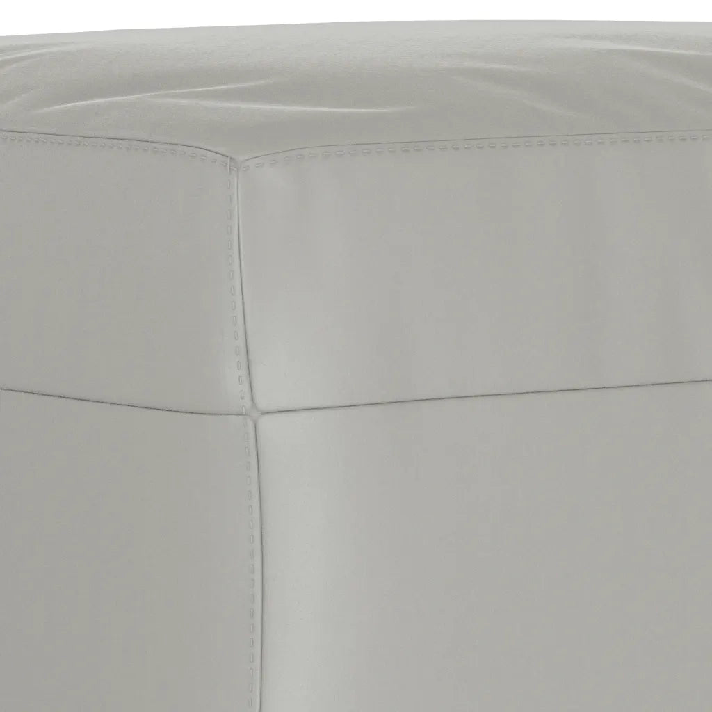 Set Divani 4 pz con Cuscini Grigio Chiaro in Tessuto Microfibra