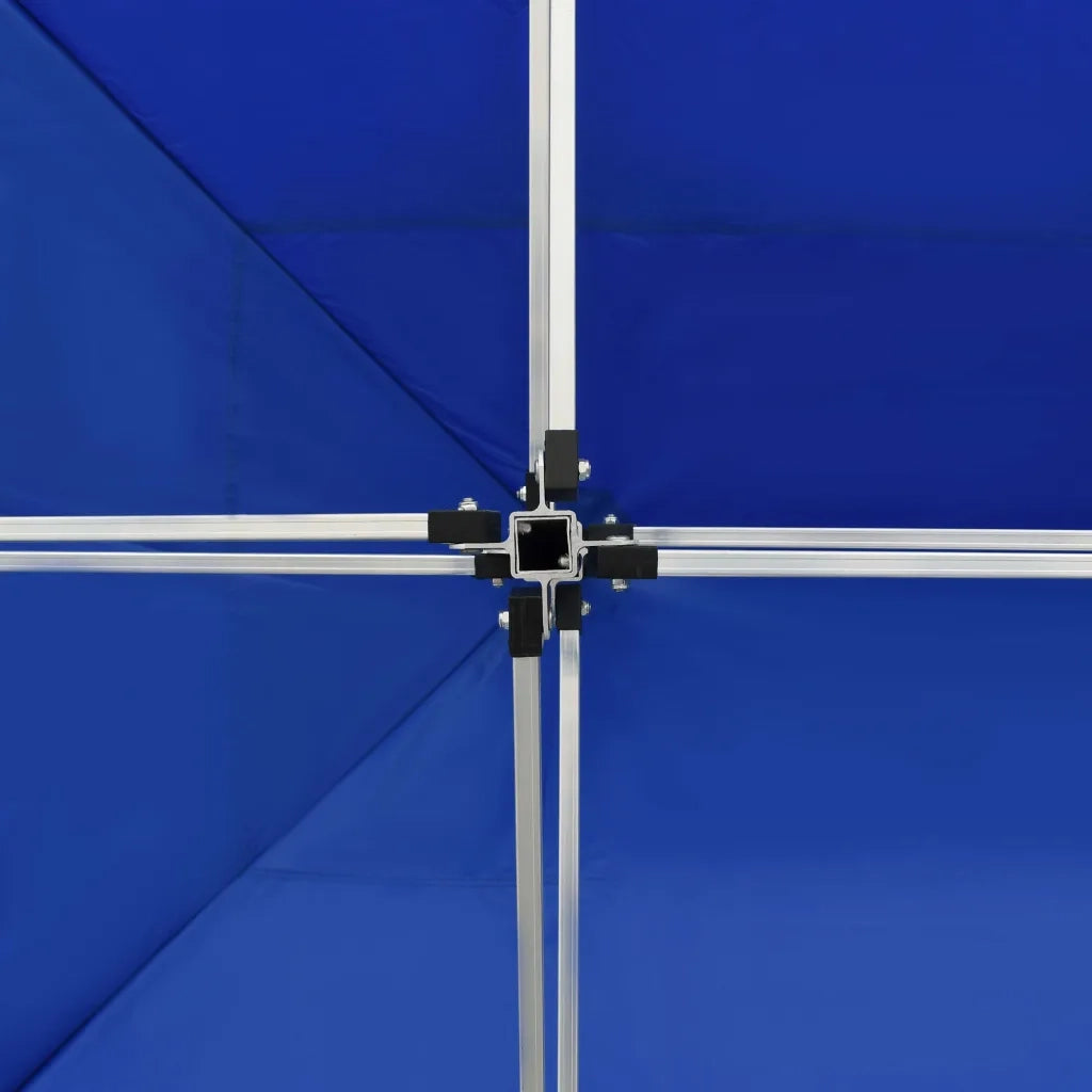 Gazebo | Pergolato Professionale Pieghevole Alluminio 4,5x3 m Blu