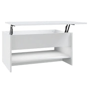 Tavolino da salotto | Tavolino da caff¨¨ | Tavolino da Soggiorno Bianco 80x50x40 cm in Legno Multistrato