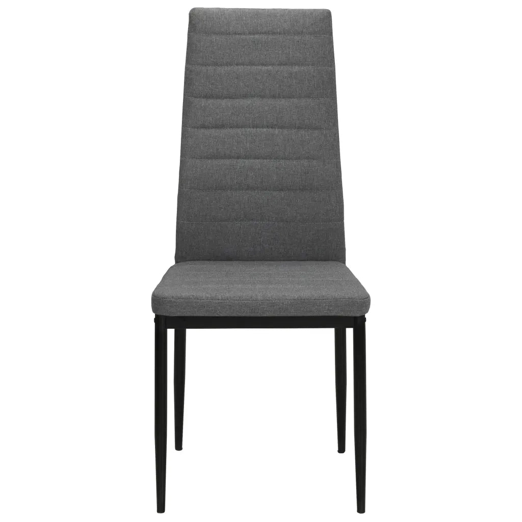 Sedie da Pranzo 6 pz Grigio Chiaro in Tessuto 275380