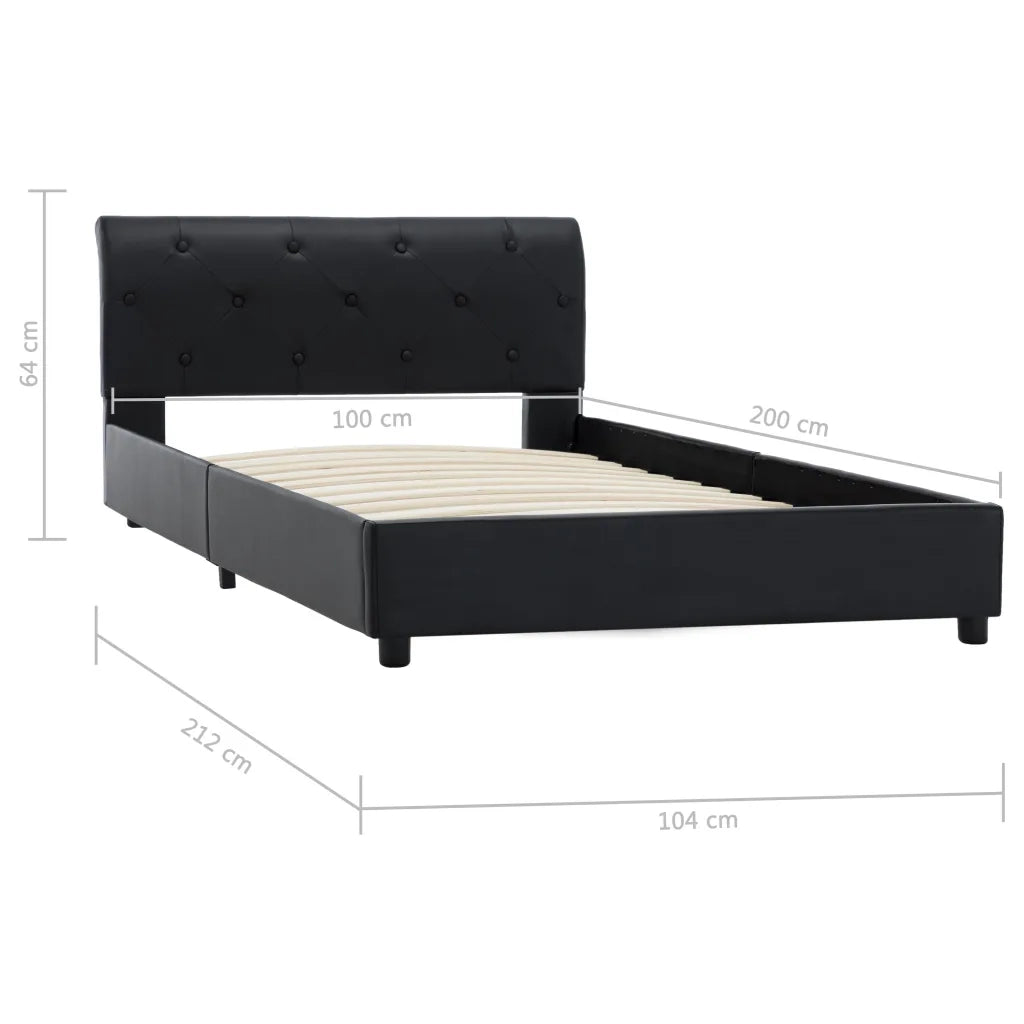 Giroletto Nero in Similpelle 100x200 cm 284877