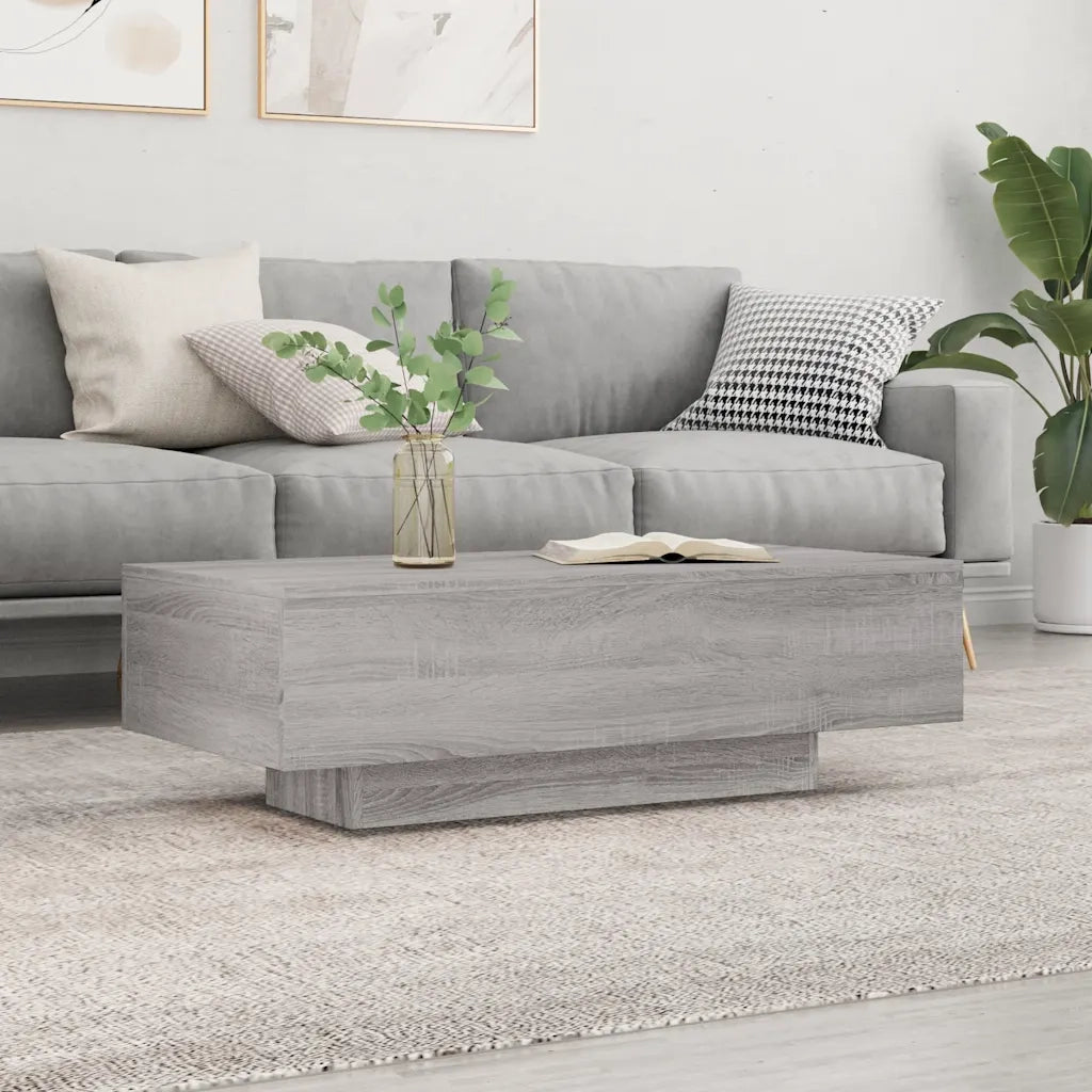 Tavolino salotto | Tavolino da caff¨¨ | Tavolino da Soggiorno Grigio Sonoma 100x49,5x31 cm Legno Multistrato