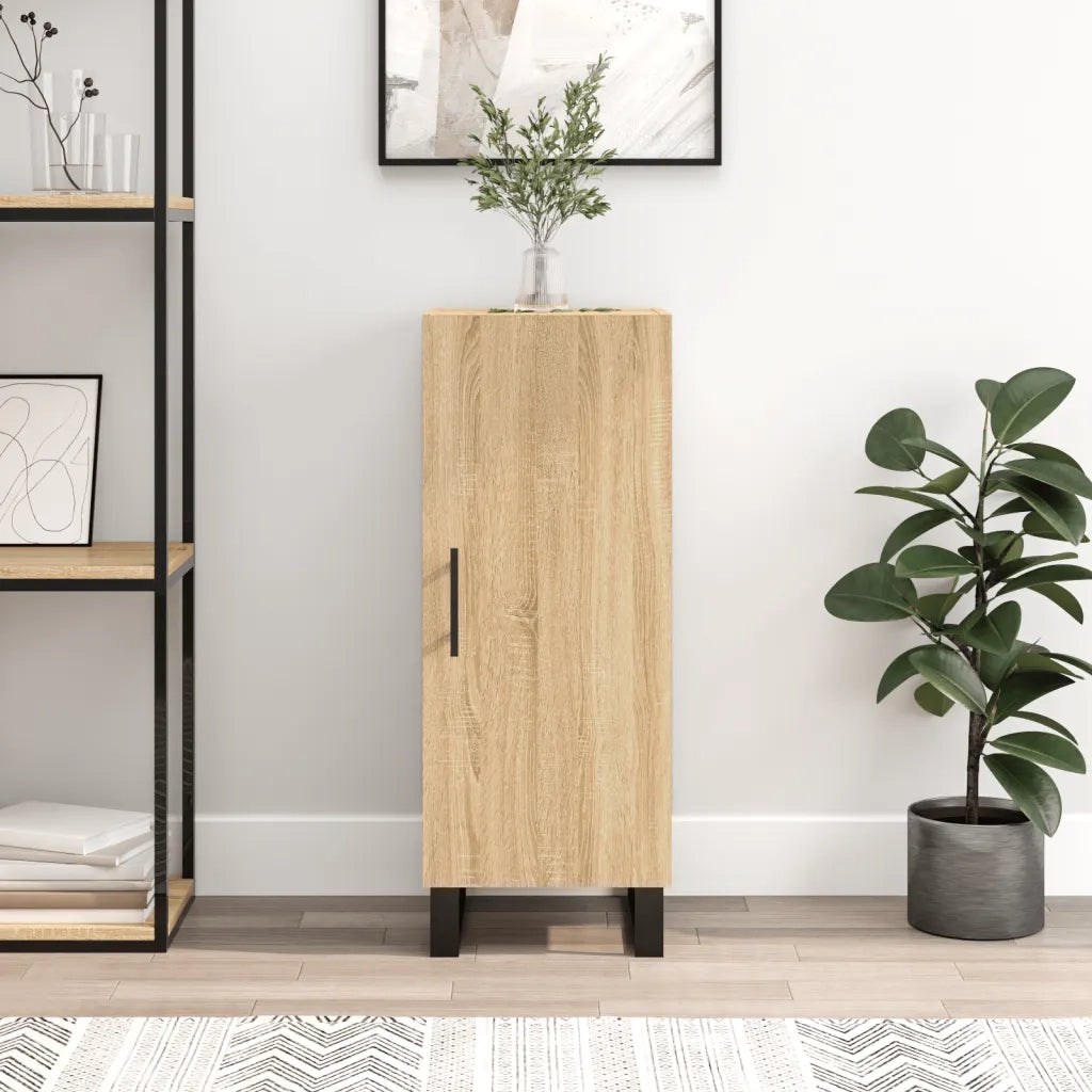 Credenza Rovere Sonoma 34,5x34x90 cm in Legno Multistratocod mxl 104379