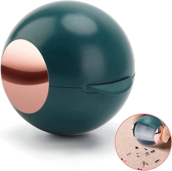 Rollatore a piume ricaricabile, rollatore portatile con coperchio per piume lavabile, piume a palla per rimozione pelo, rimozione pelo con pallina ad adesivo per peli di animali, piume (verde)
