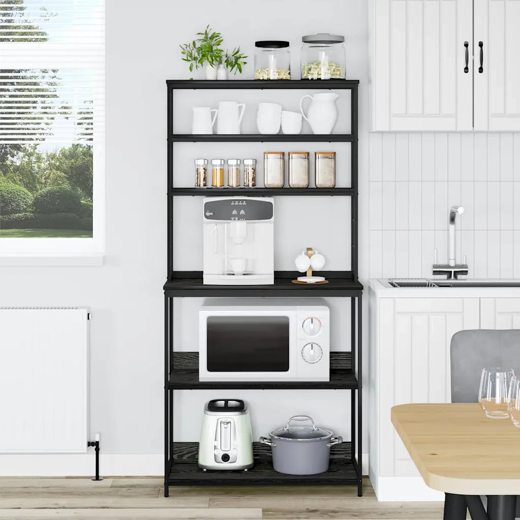 Mensola da cucina Rovere Nero 80 x 40 x 168 cm