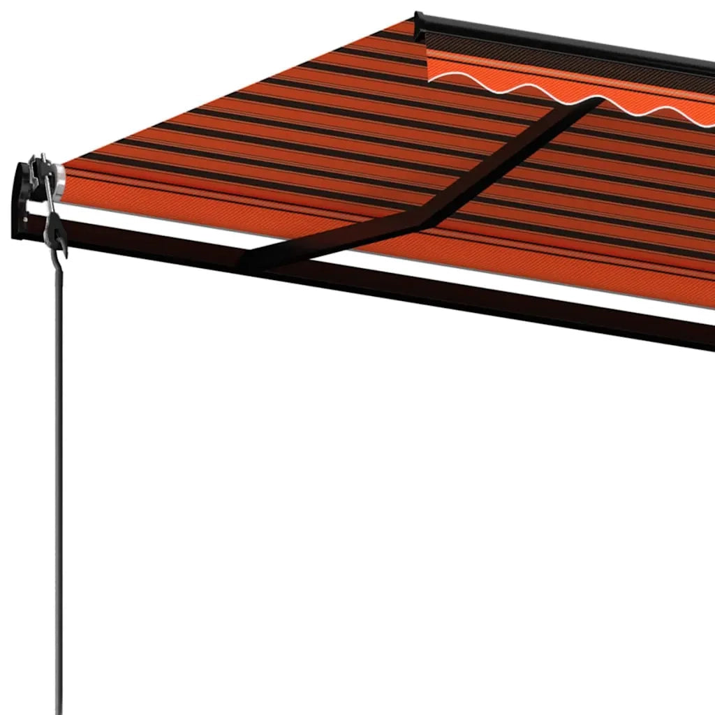Tenda da Sole Retrattile Automatica 300x250cm Arancione Marrone