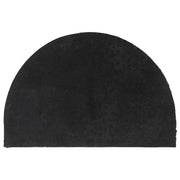 Zerbino | Tappetino Naturale Nero Mezzo Rotondo 40x60 cm Fibra di Cocco