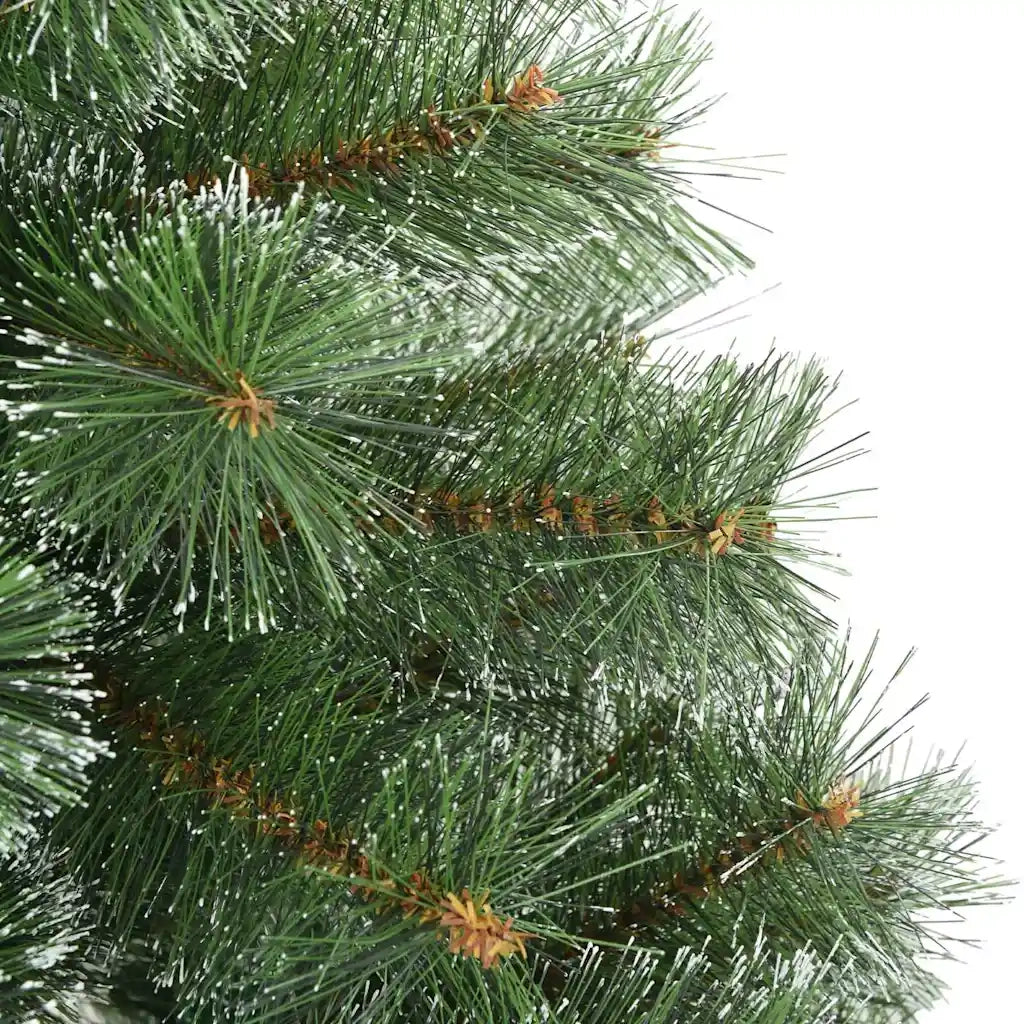 Albero di Natale Artificiale Snodato Foderato di Neve Verde 42019336