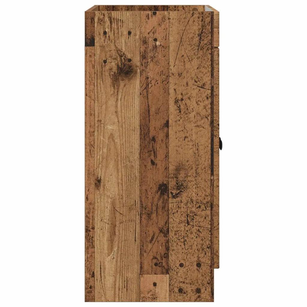 Mobiletto da bagno sotto il lavello Legno antico 890012