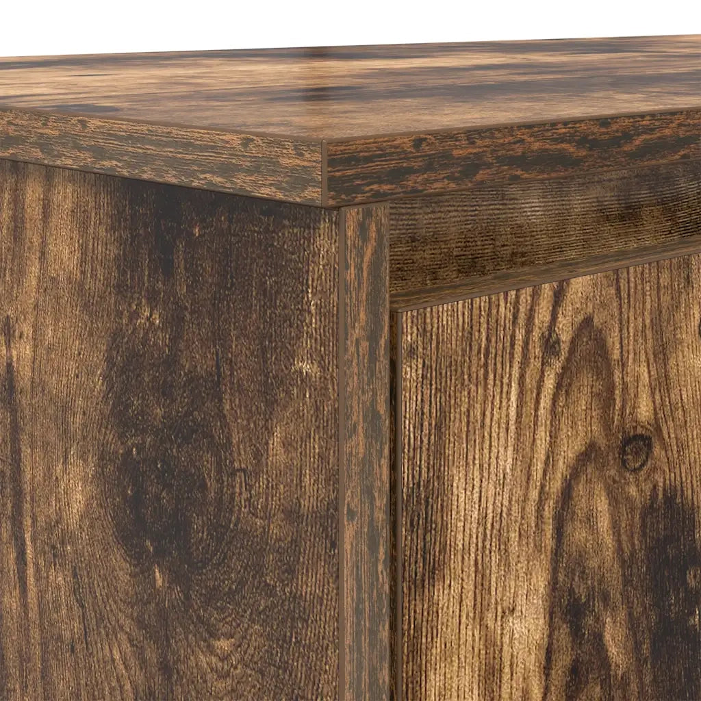 Scrivania Rovere Fumo 120x42x76 cm in Legno Multistrato 861818