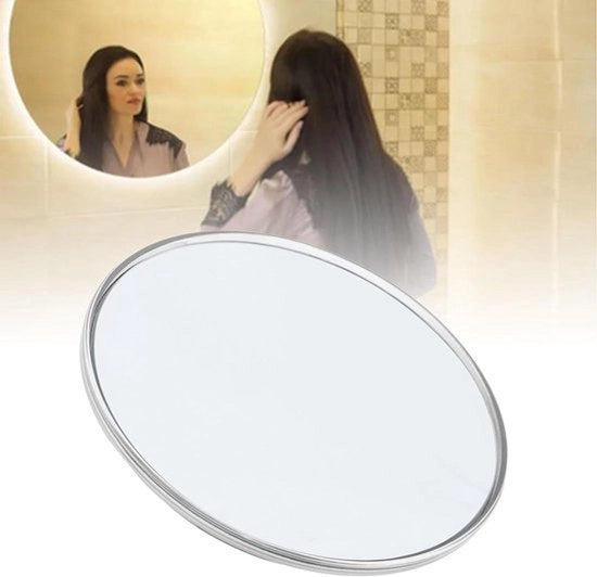 Specchio di ingrandimento - 30X - 15,5 cm - Specchio da trucco portatile - Ingrandimento - Adatto per viaggi - Nero - Portatile