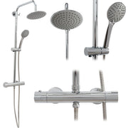 Set Doccia Con Termostato Calani Dayton Chrome