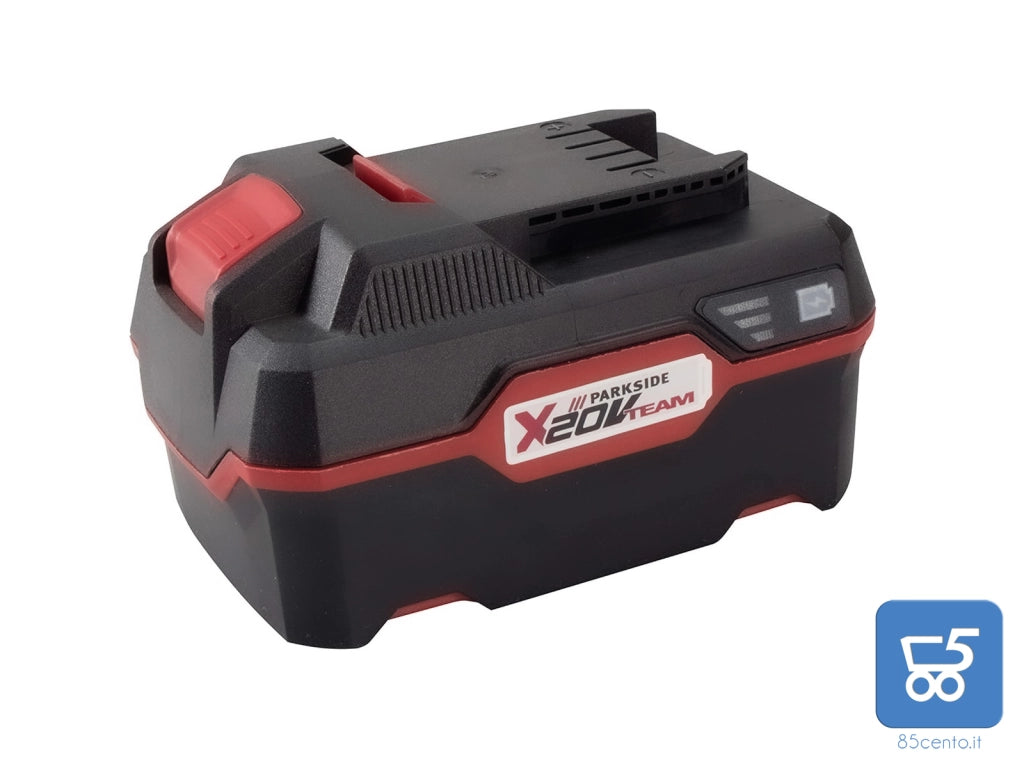 Batteria Parkside 4 Ah Ioni di Litio PAP 20 A3 20 Volt Compatibile con Tutti gli Strumenti Serie Parkside X 20V Team - EX DEMO
