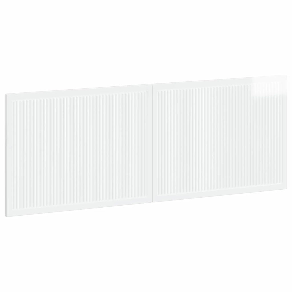 Testiera da Muro EDE Bianco Lucido Legno ingegnerizzato 896079