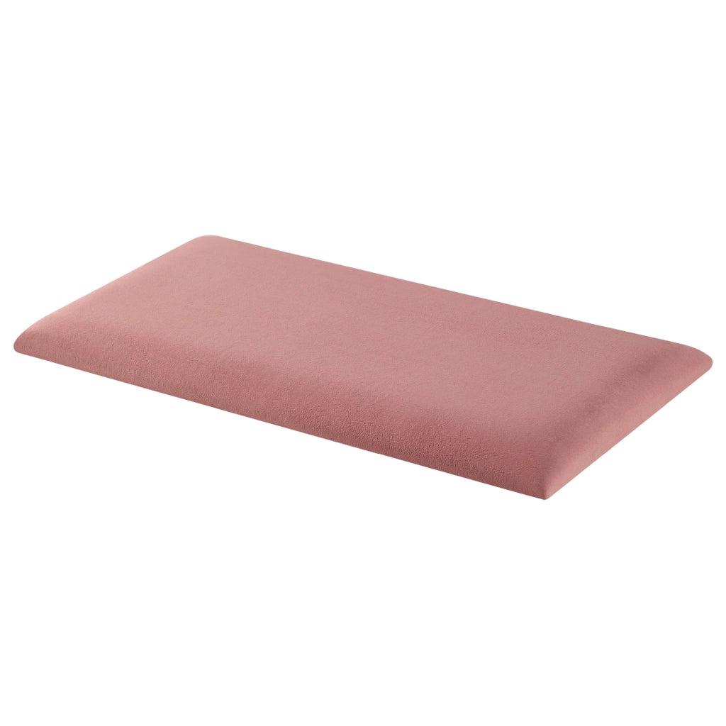 Set di 3 cuscini da parete in velluto 60 x 30 cm rosa 03_0010626