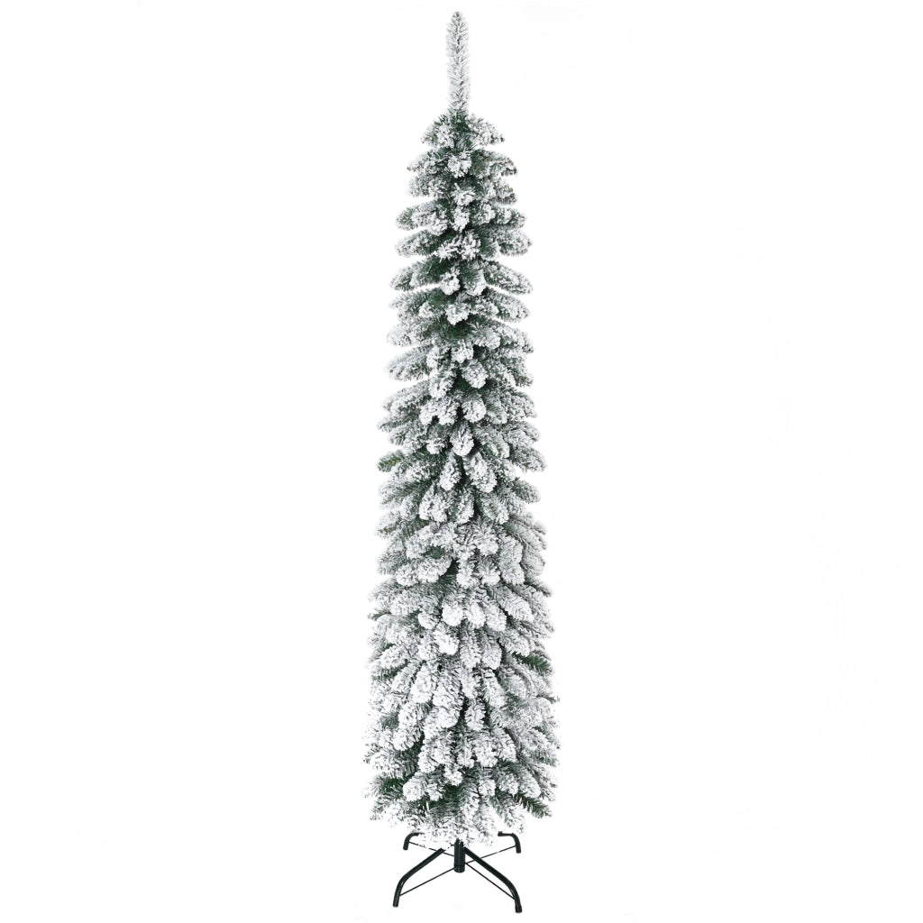 Albero di Natale Artificiale ¨C Zephmum ¨C Verde/Bianco 180 cm