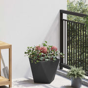 Fioriera-Vaso da Esterno-Contenitore per Piante Nero 30 x 30 x 30 cm Acciaio