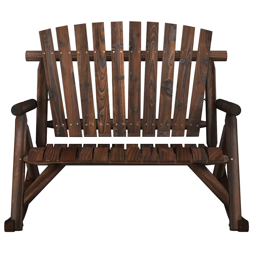 Panchina Dondolo Giardino | Panca da Giardino 2Posti 123x96x102cm Massello Abete Rosso