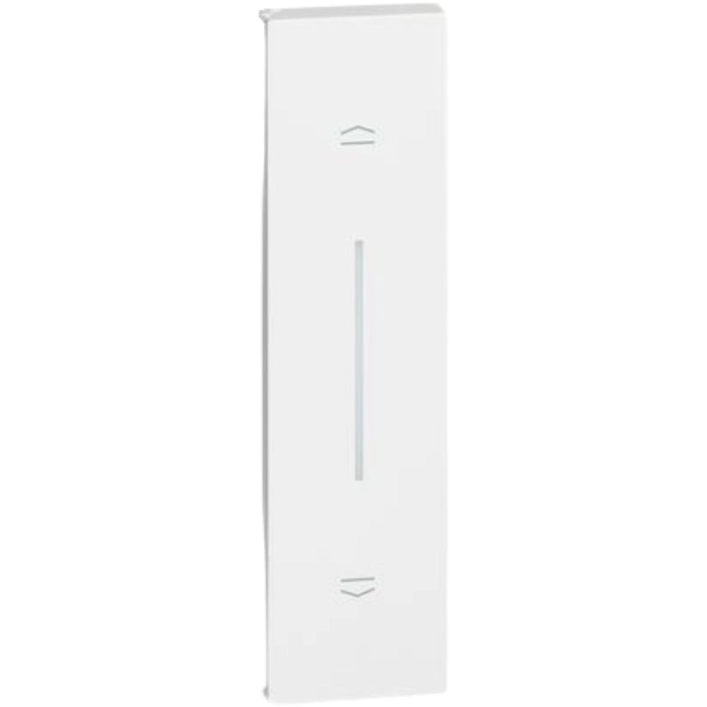 Bticino living now cover illuminabile 1 modulo per pulsanti e tapparelle *** colore bianco, confezione 1