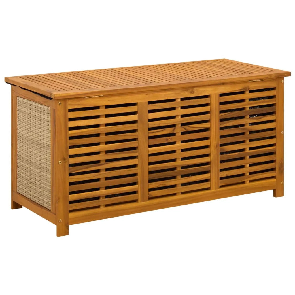 Scatola di Stoccaggio per Giardino 185 L 113 x 50 x 56 cm Beige 42002720