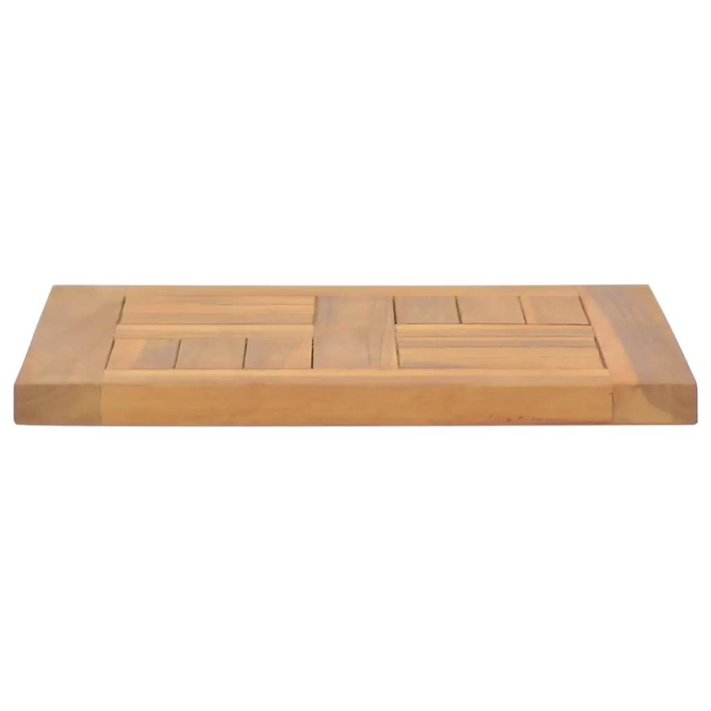 Piano Tavolo Quadrato 40x40x2,5 cm in Legno Massello di Teak 316155