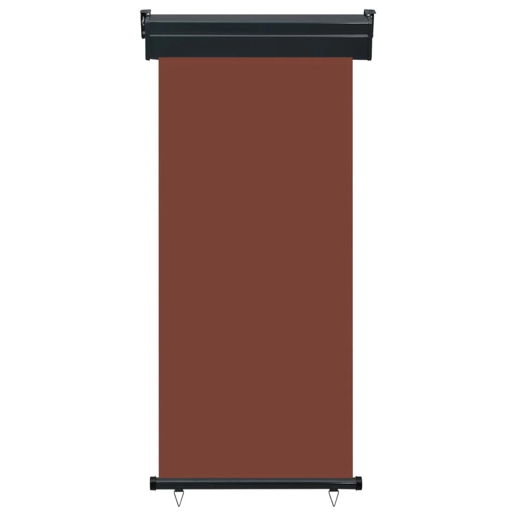 Tenda da sole laterale retrattile/schermo protettivo per patio giardino terrazza balcone 80 x 250 cm marrone 02_0007041
