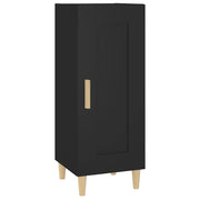 Credenza | Madia | Buffet da pranzo | Armadio da pranzo Nero 34,5x34x90 cm in Legno Multistrato