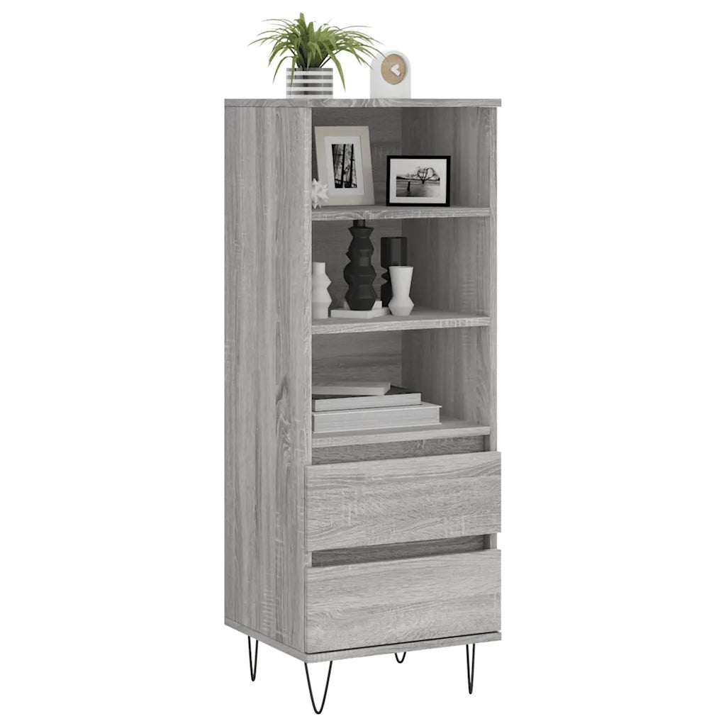 Credenza | Madia | Buffet da pranzo | Armadio da pranzo Grigio Sonoma 40x36x110 cm in Legno Multistrato