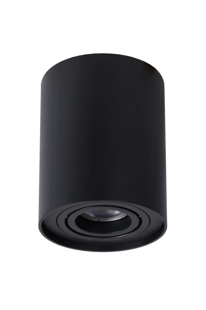 Spot da soffitto Lucide Tube nero alluminio GU10 orientabile